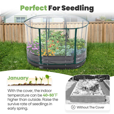  KING BIRD oval archive frame interior space for tomato and pepper growth