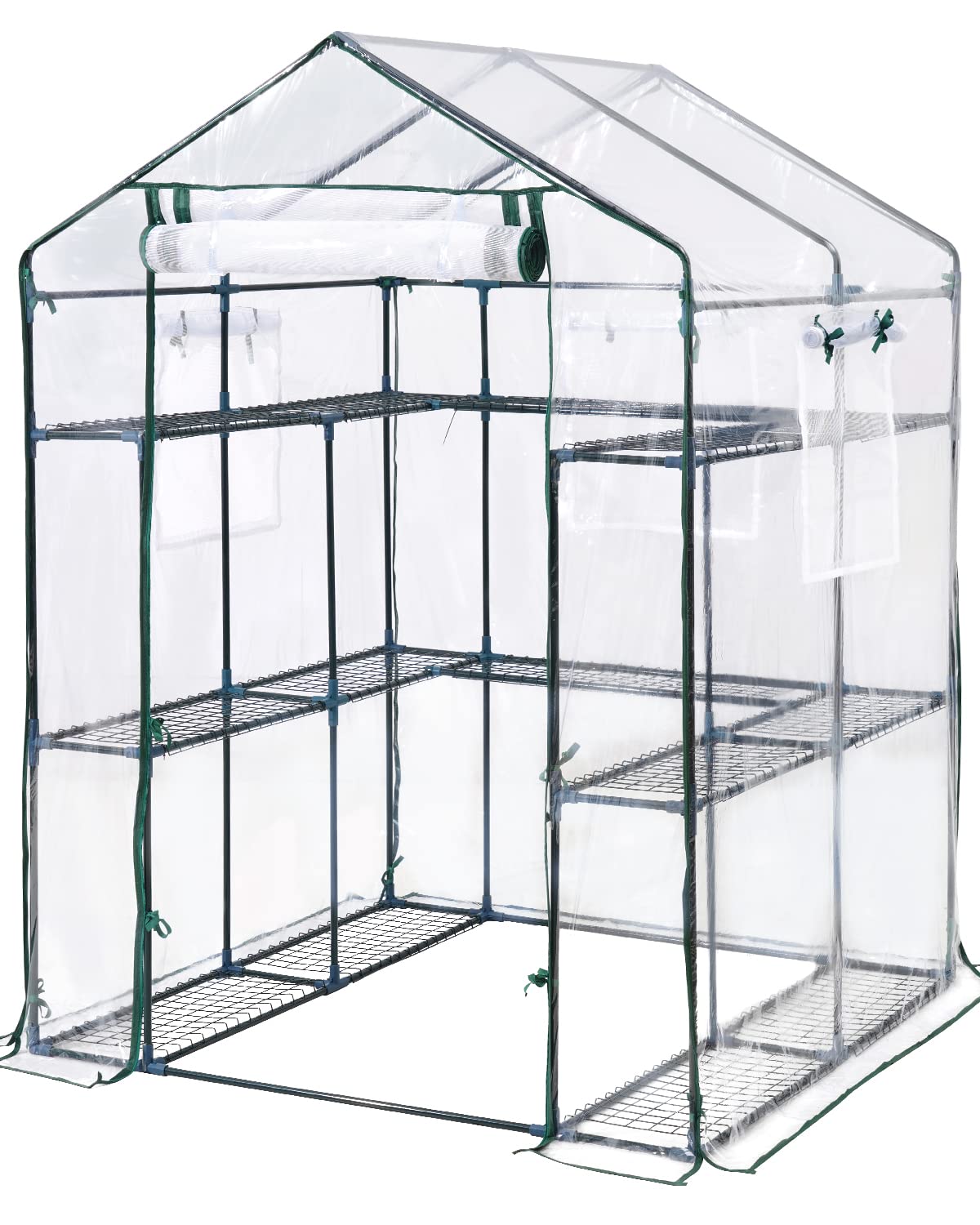 King Bird Premium Greenhouse outdoors walk-in design for easy plant access and care.