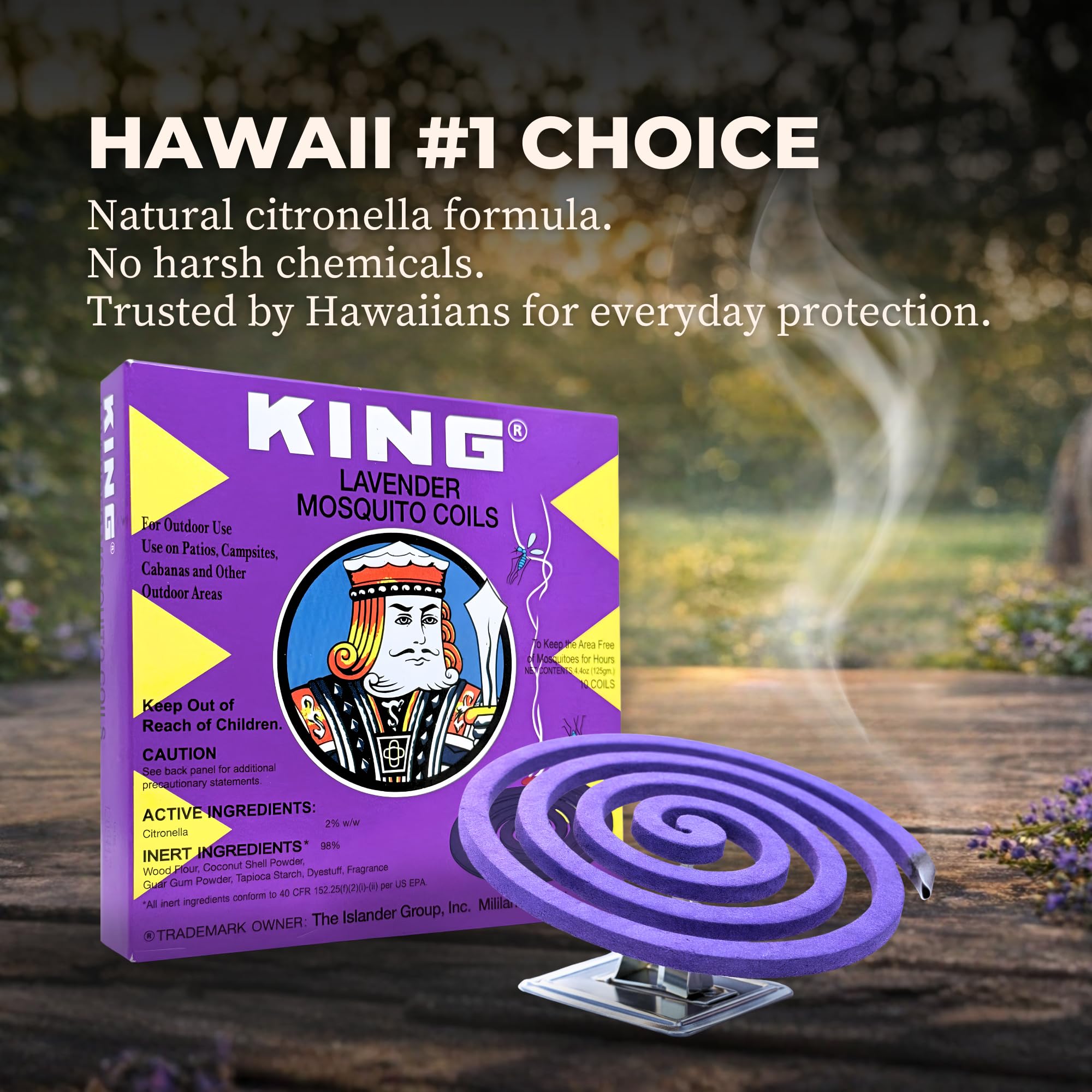 King Mosquito Coils camping use provides natural scent and insect repellent during activities