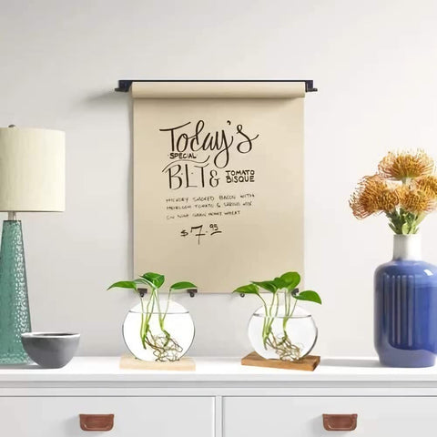 Kingbuy desk decor with clear glass, easy to clean and refill.