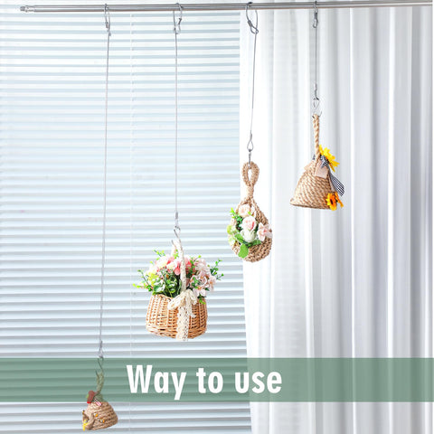 Kingdder twelve-inch hanger attached to branch for balanced display.