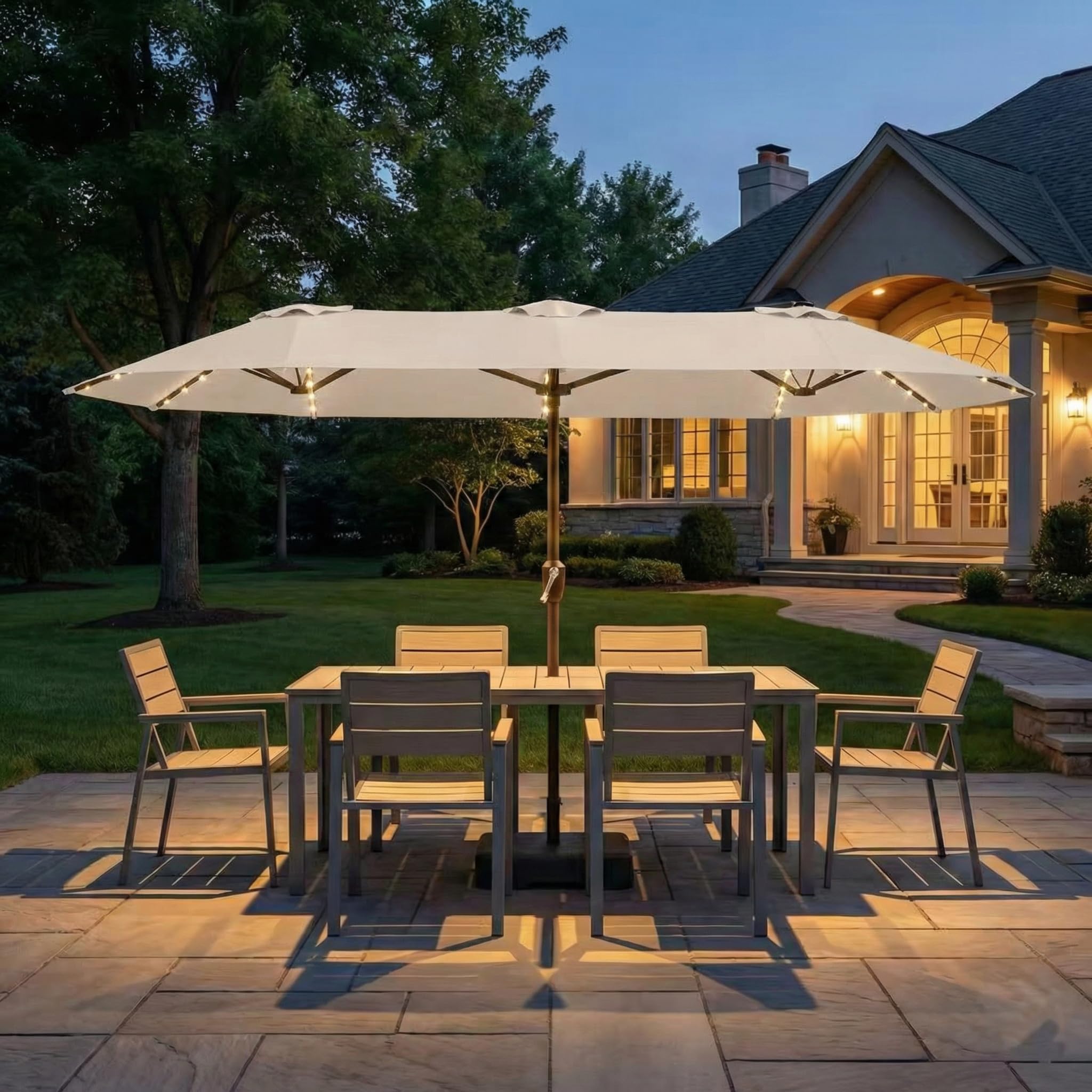 Kingdura double-sided shade design for outdoor comfort