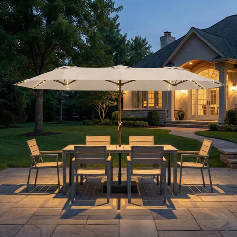 Kingdura double-sided shade design for outdoor comfort
