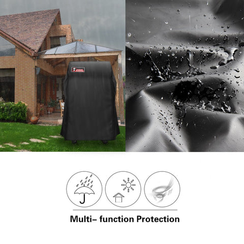 Kingkong 7105 premium grill cover shows waterproof performance for rain protection
