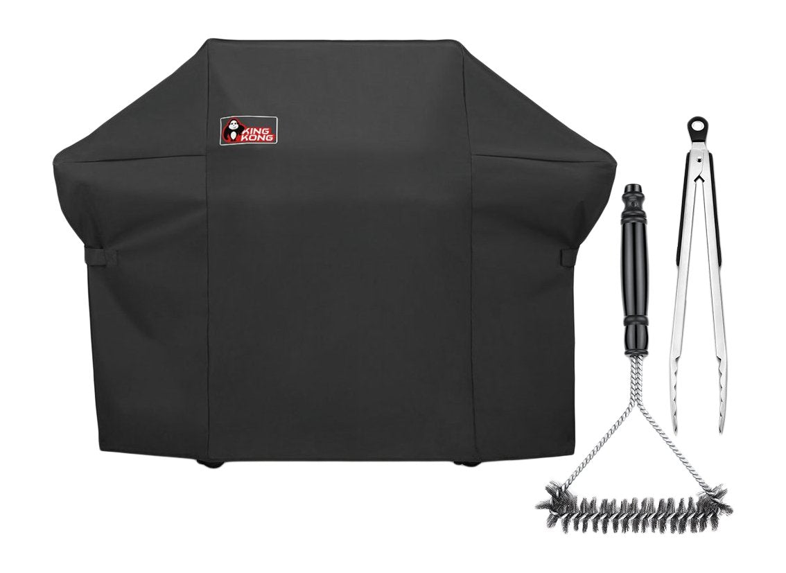 Kingkong 7108 grill cover for Weber Summit 400-Series guards against weather damage.