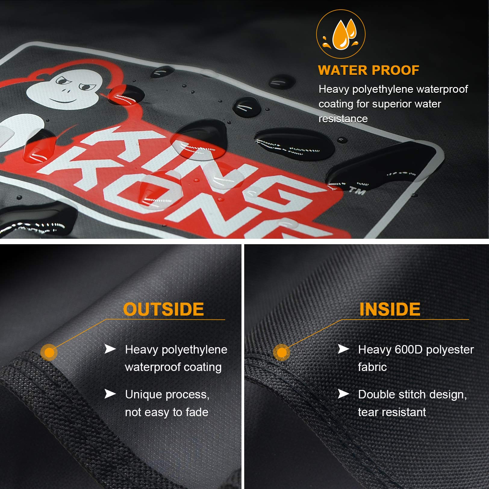 Kingkong 7131 durable polyester fabric resists sun and moisture