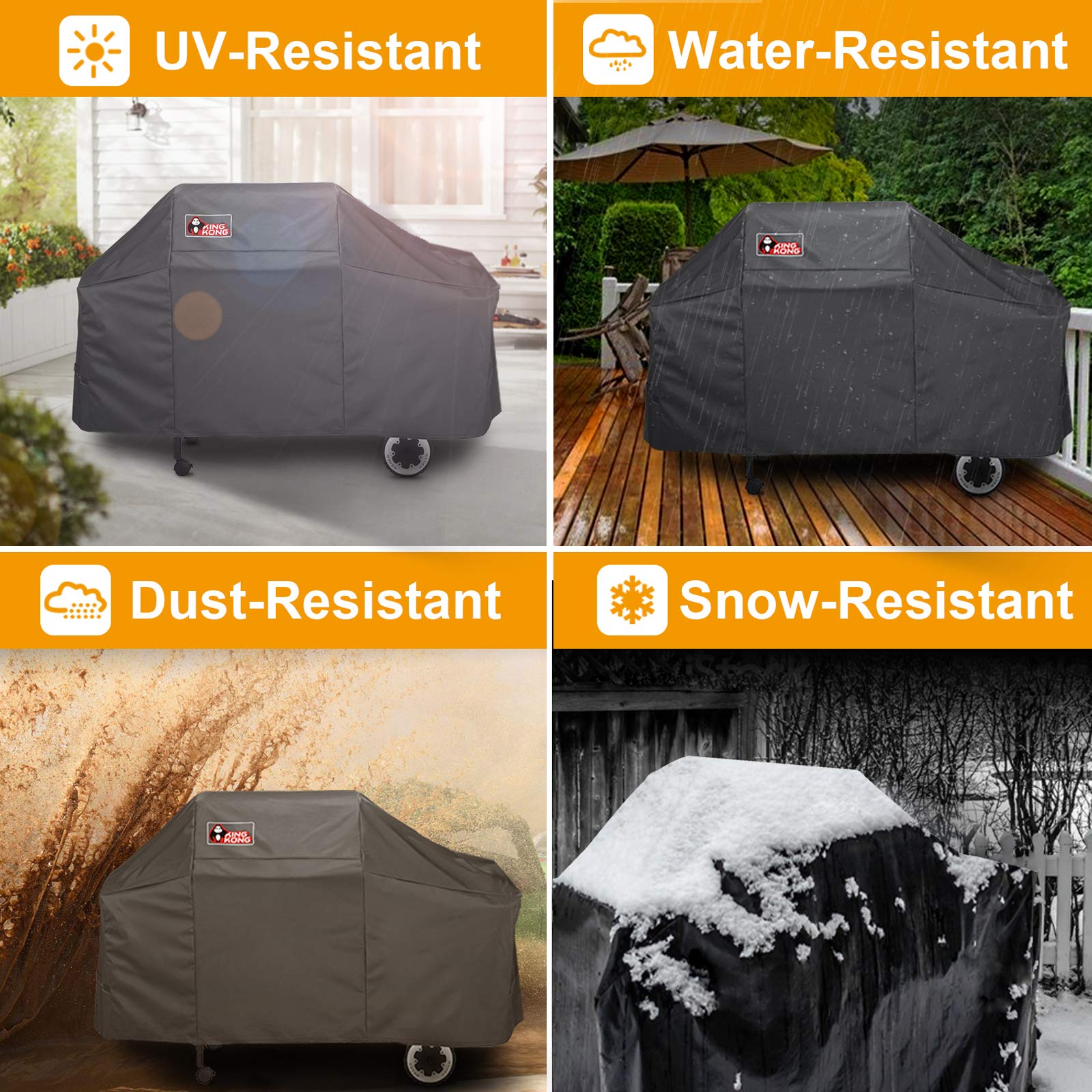 Kingkong 7552 cover shows heavy duty polyester fabric with rip and UV resistance.