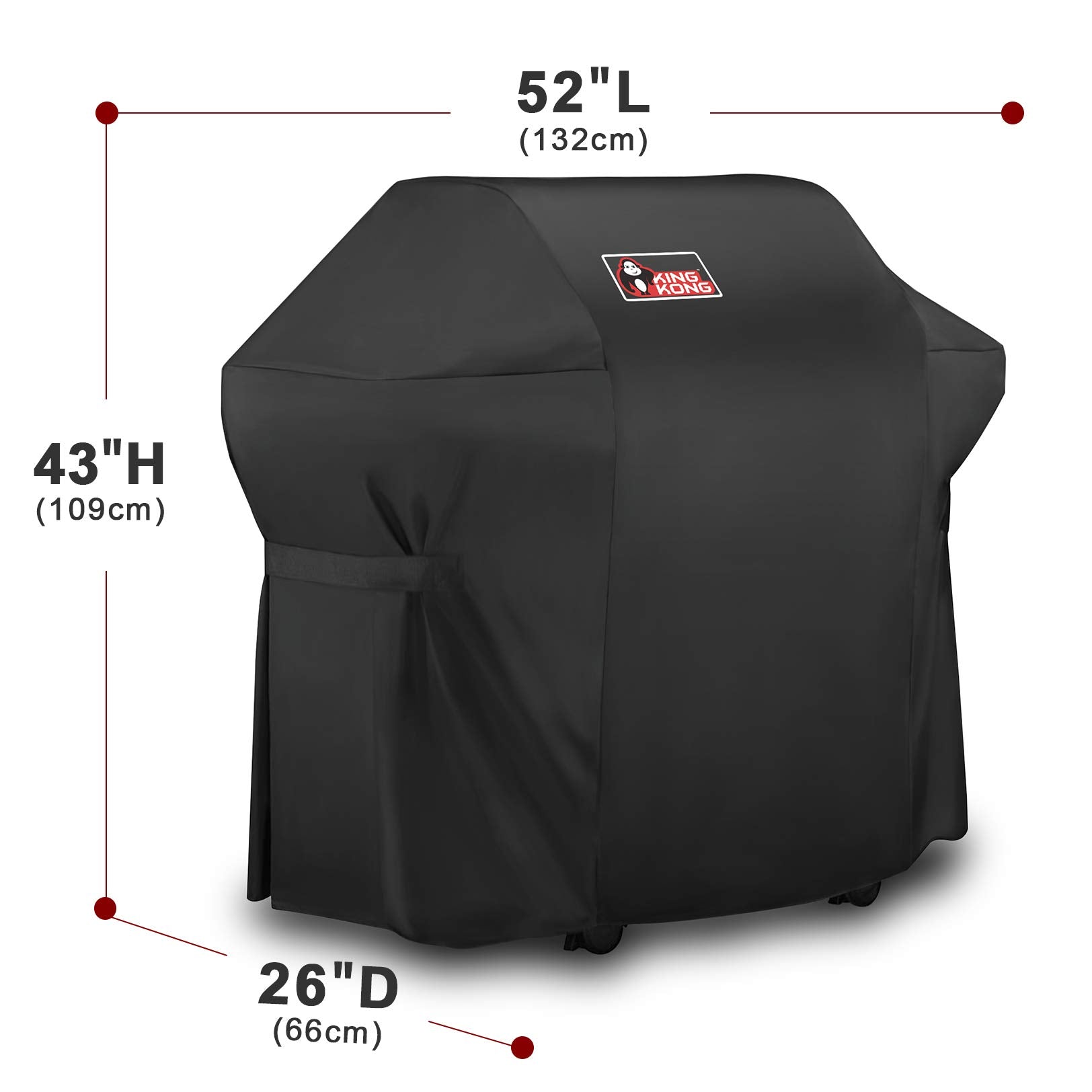 Kingkong cover compatible with Genesis Silver A/B protects the grill exterior year-round.