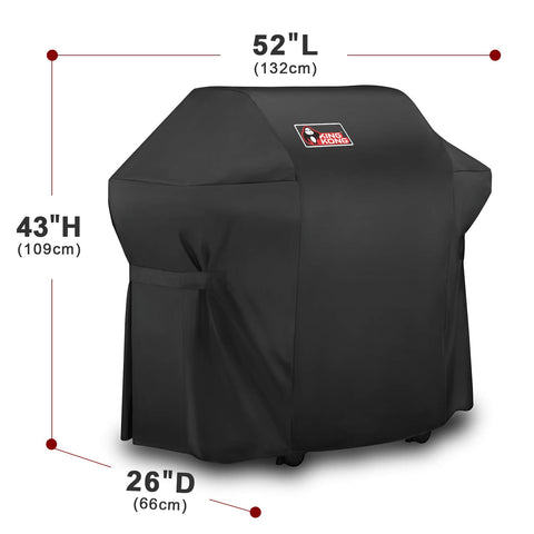 Kingkong cover compatible with Genesis Silver A/B protects the grill exterior year-round.