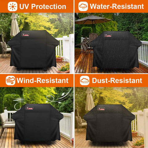 Kingkong pack includes brush, tongs, and thermometer for ready grilling.