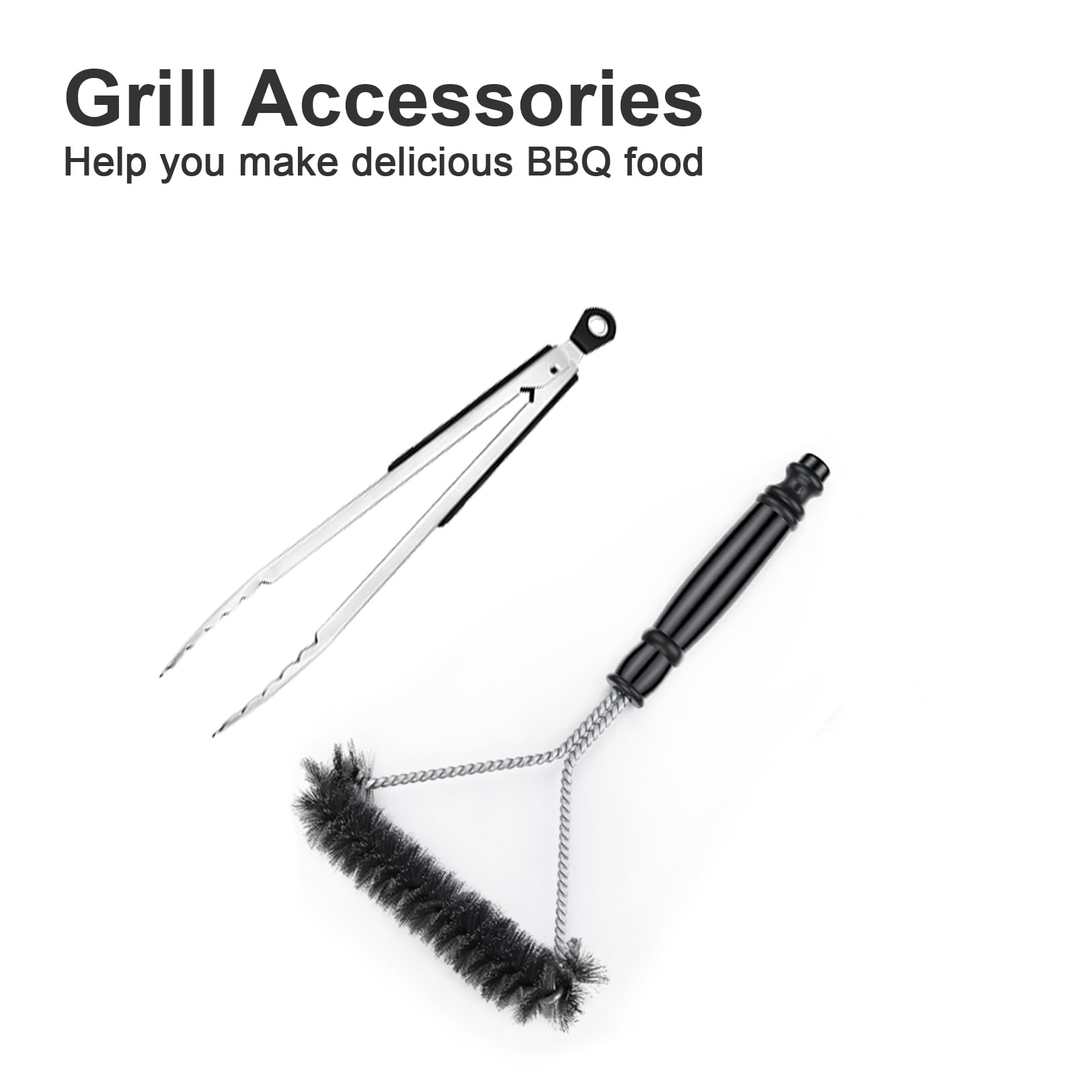 Includes tongs with Kingkong 7152 cover for ready-to-grill use.