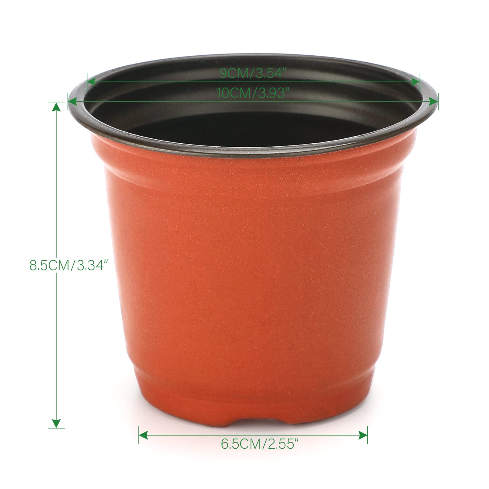 KINGLAKE 4-inch nursery pot with drainage holes supports healthy root ventilation.