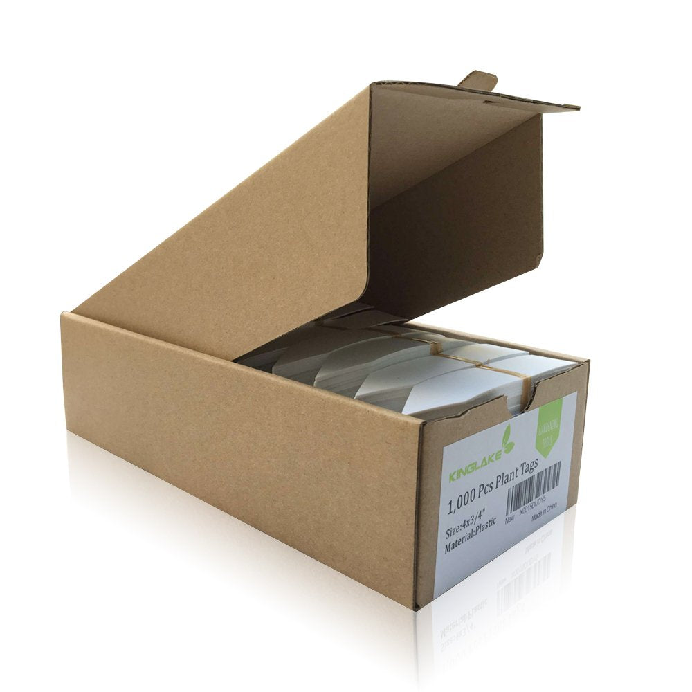 Kinglake 4-inch white tags designed for writing on with markers or pencils.