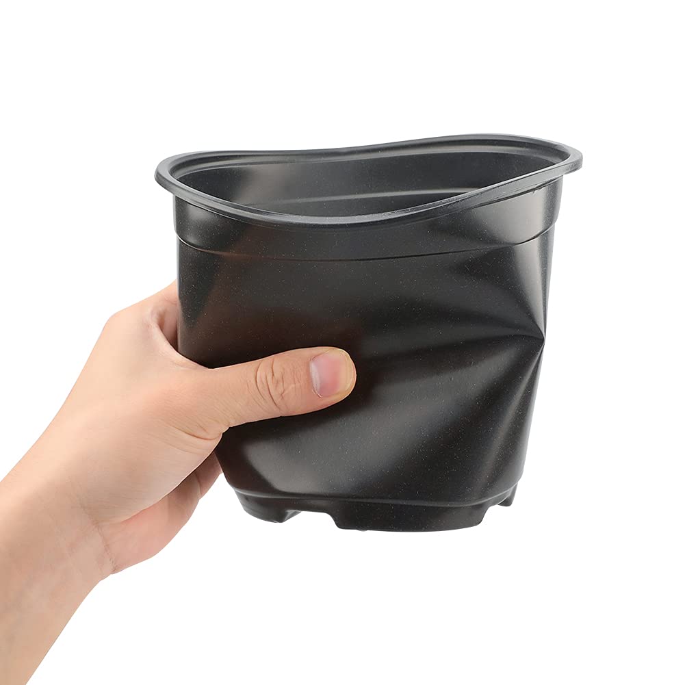 KINGLAKE pots with drainage holes promote soil aeration and root health.