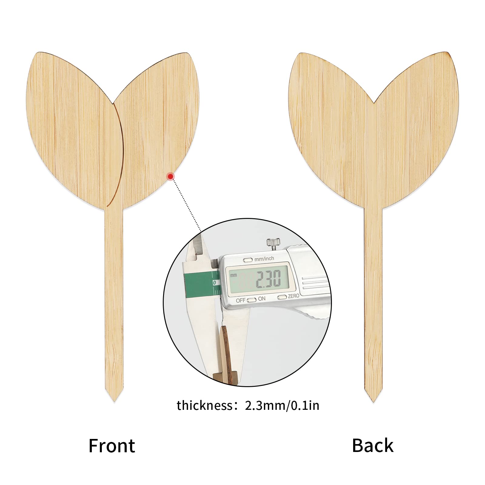 KINGLAKE GARDEN bamboo marker with permanent pen for durable garden records.