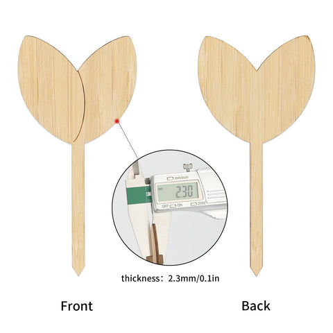 KINGLAKE GARDEN bamboo marker with permanent pen for durable garden records.
