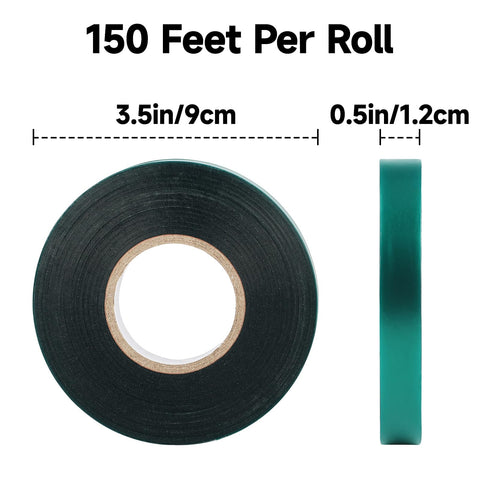 Closeup of KINGLAKE GARDEN green stretch tie highlighting soft vinyl material and durability.
