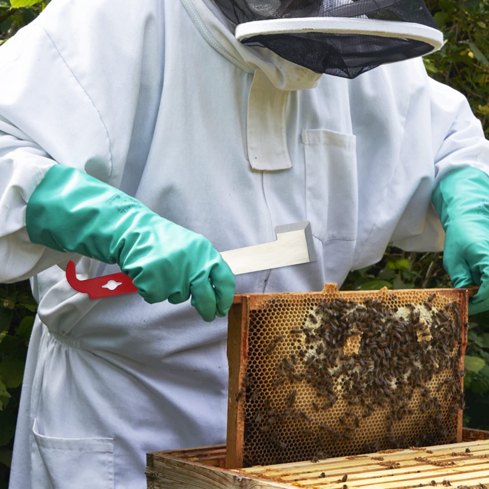 KINGLAKE GARDEN hive tool with crowbar-like pry for light tasks.