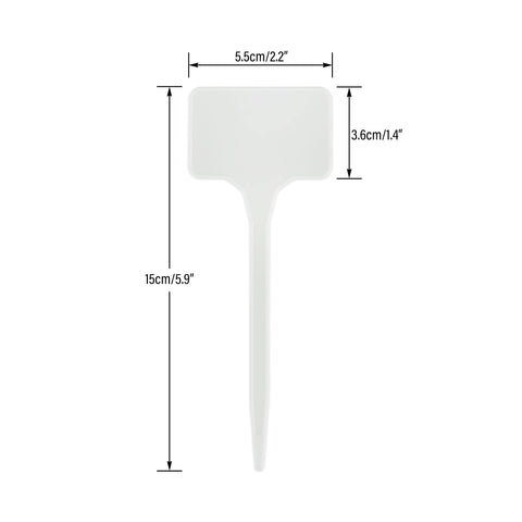 KINGLAKE GARDEN smooth-edge T-style label protects hands while writing.