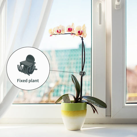 KINGLAKE GARDEN vine-stem clip offers adjustable, reusable garden aid.