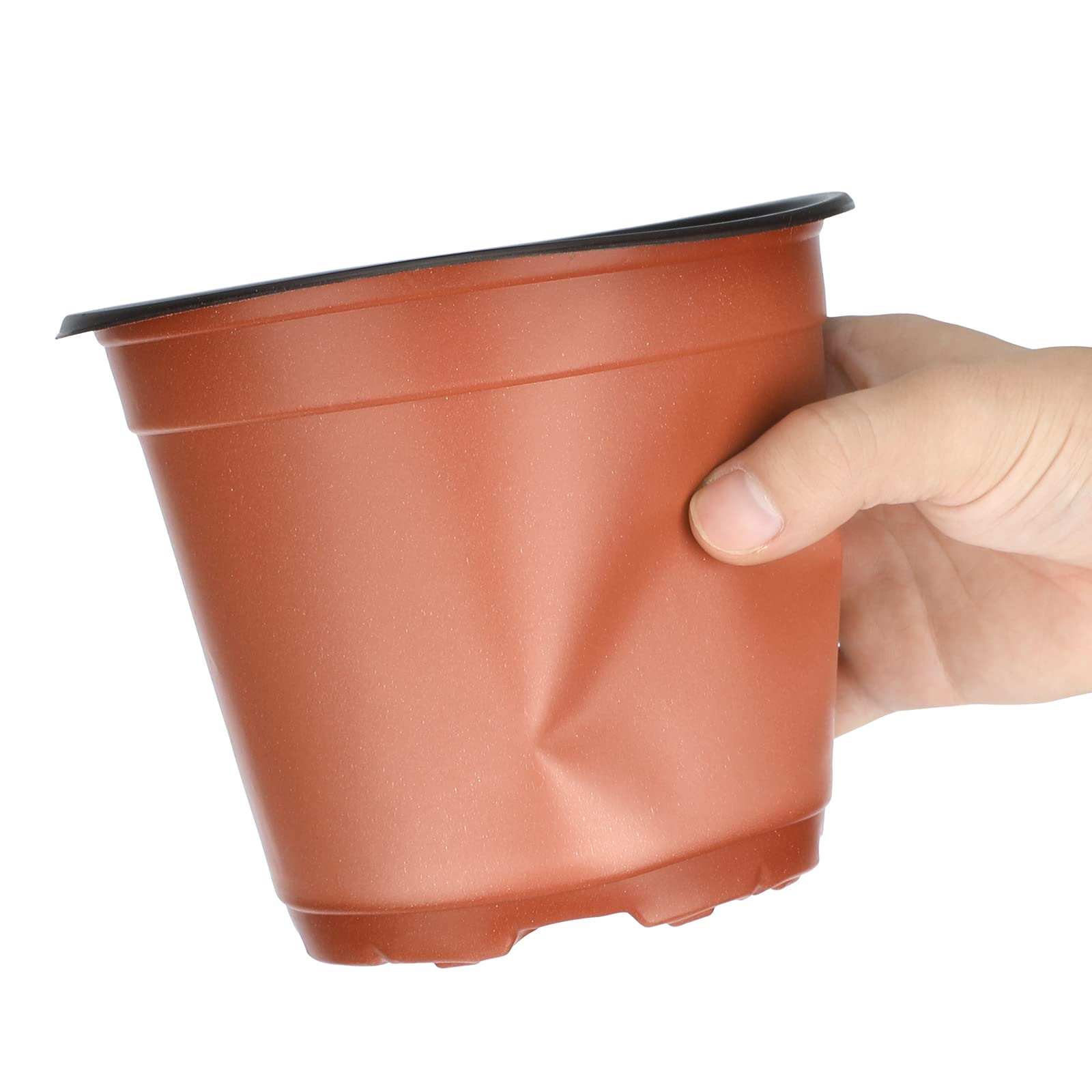 KINGLAKE seed-start pot with stackable design saves space in nurseries.
