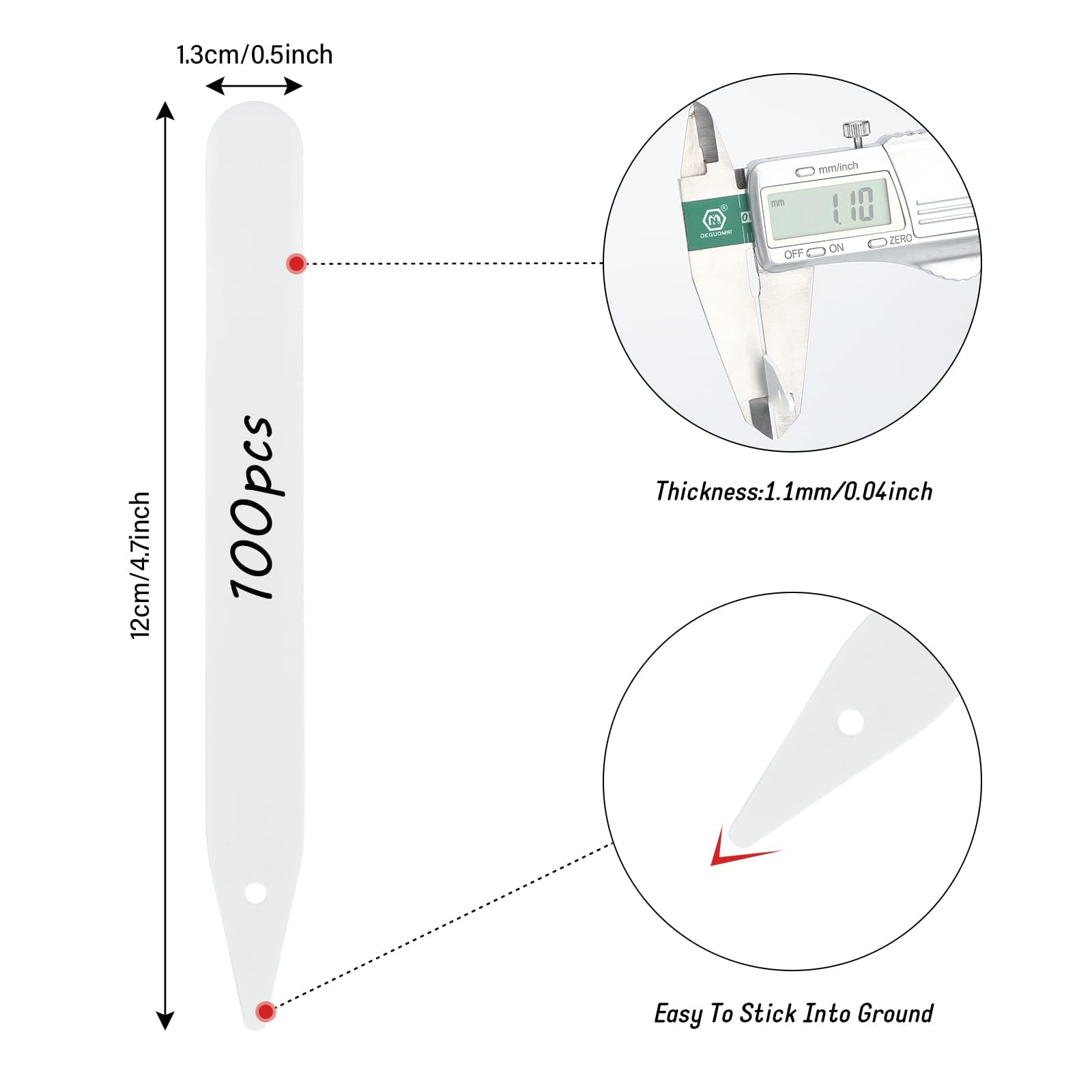 KINGLAKE thick plastic labels resist wear and tear for long-term use