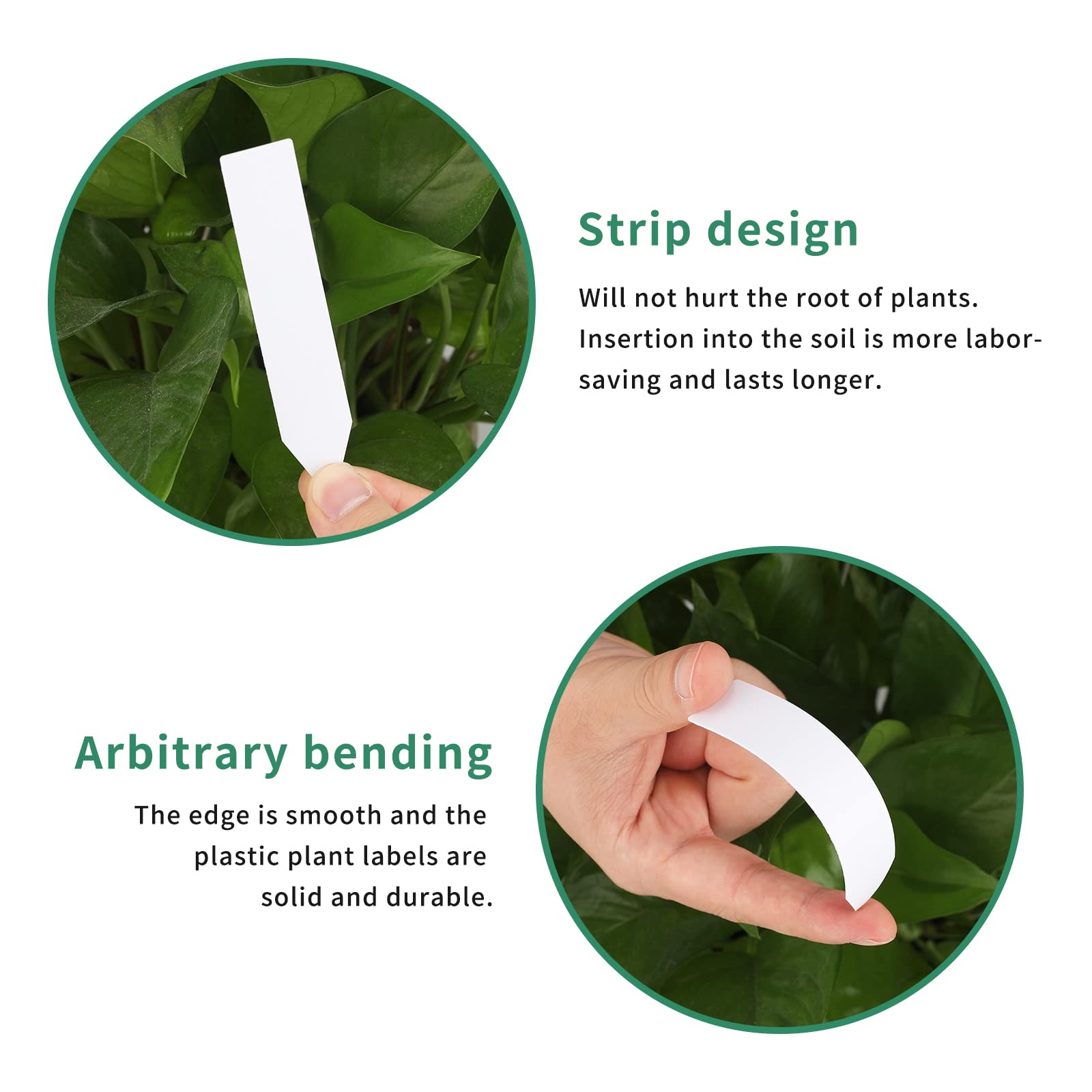 KINGLAKE UV-resistant garden tags stay readable in sunlight