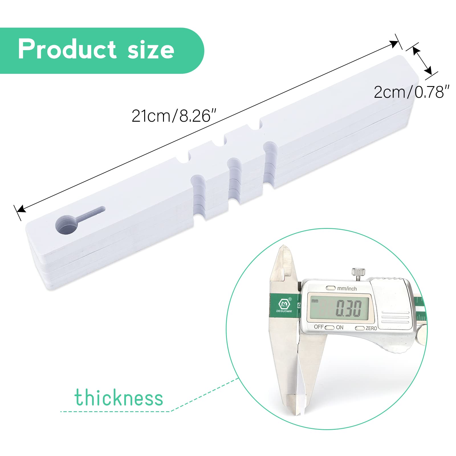KINGLAKE white plastic tag with writing surface for easy plant labeling
