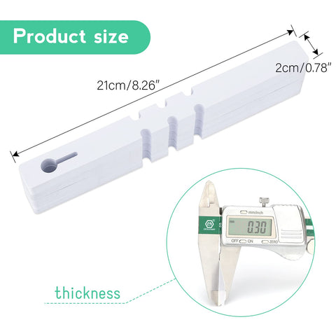 KINGLAKE white plastic tag with writing surface for easy plant labeling