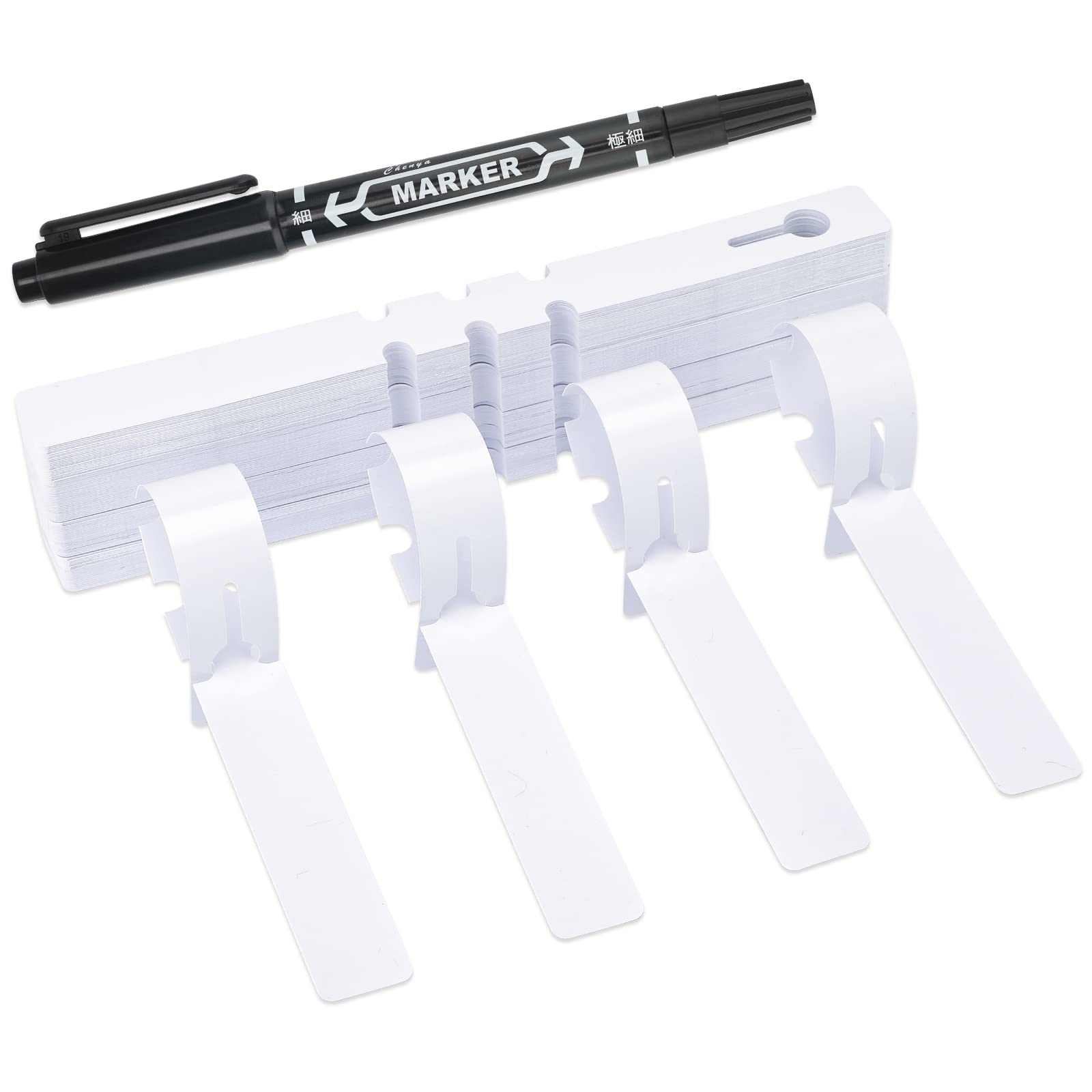 KINGLAKE wrap-around tag providing clear garden labeling on a 2x20cm surface