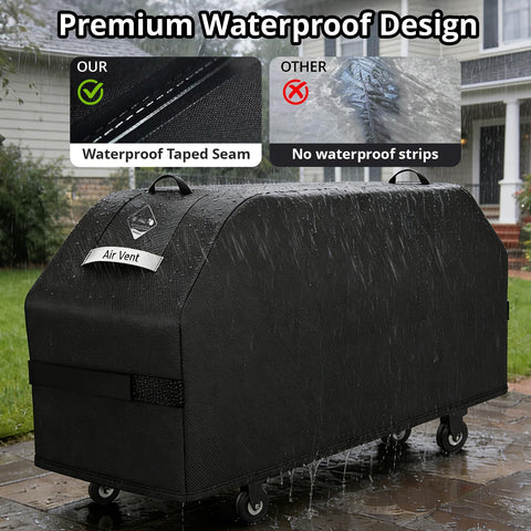 KINGLY air vents promote moisture escape to reduce condensation on grills.