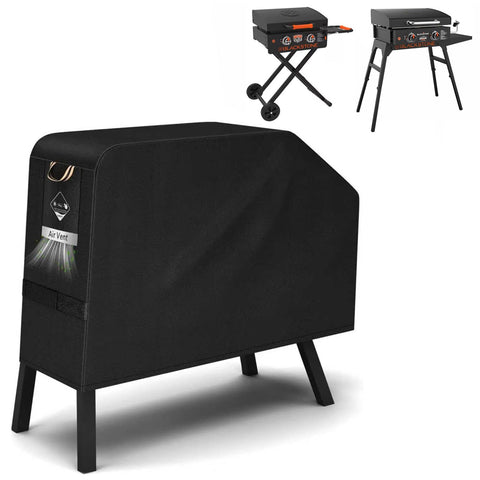 Kingly Griddle Cover fits Blackstone 22-inch with hood and stand for all-weather protection.