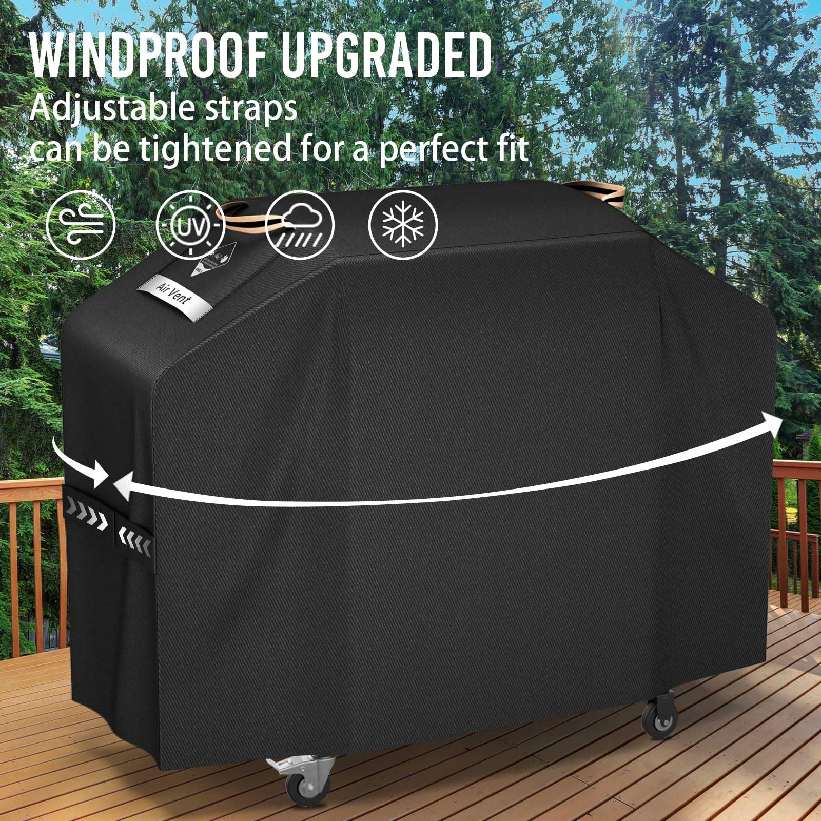 KINGLY griddle cover includes portable handles for quick lifting and storage