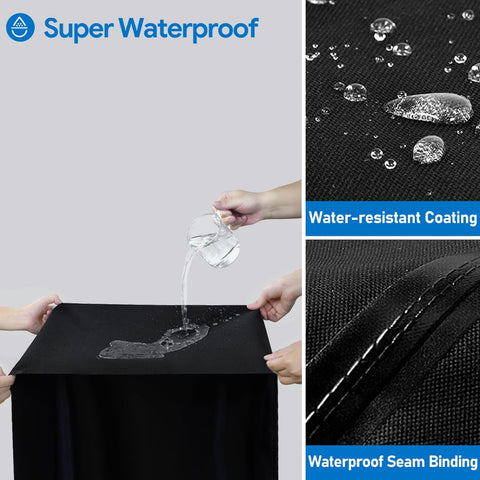 KINGLY griddle-cover-waterproof-seams keeps moisture out in rain.
