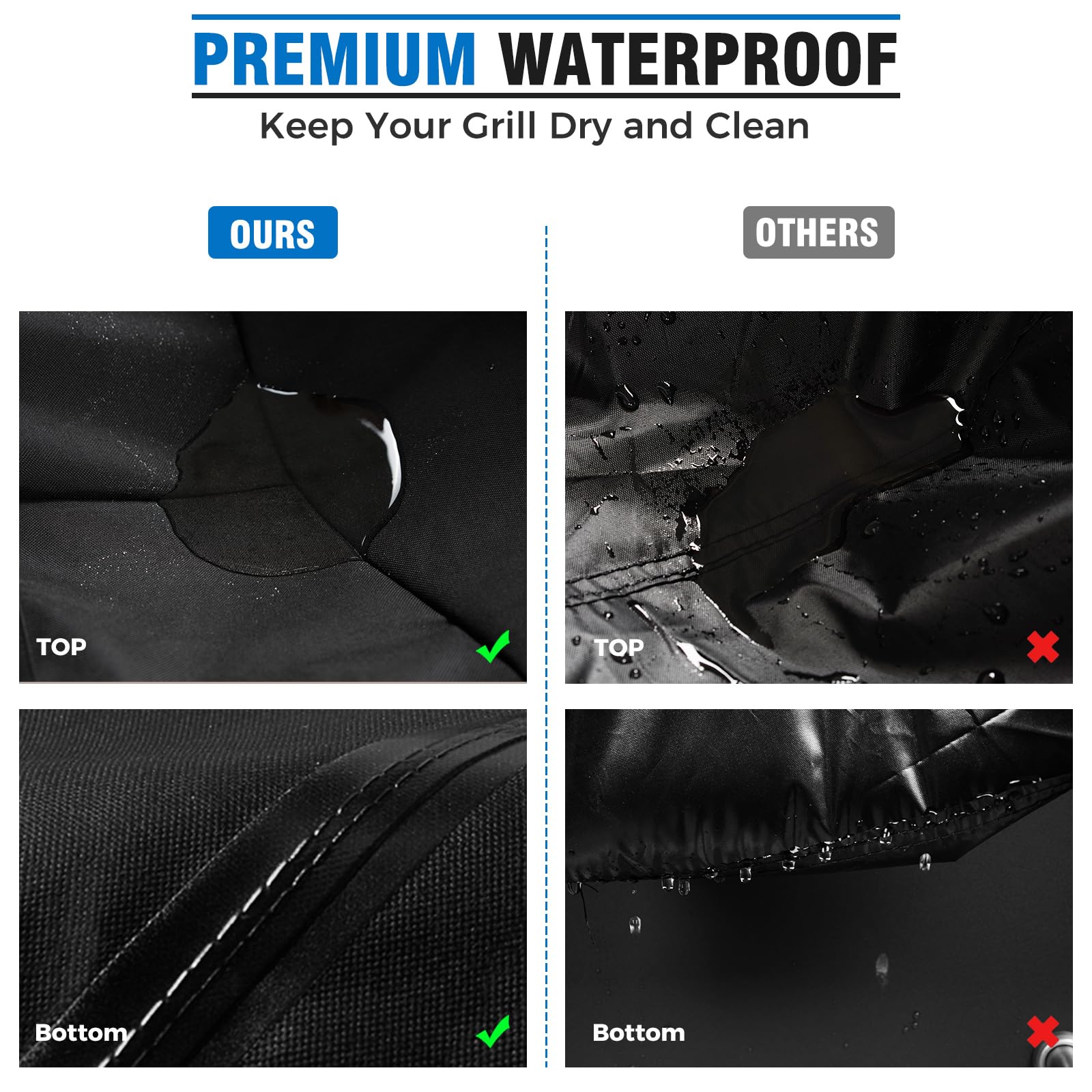 KINGLY windproof design with side zipper for easy on and off