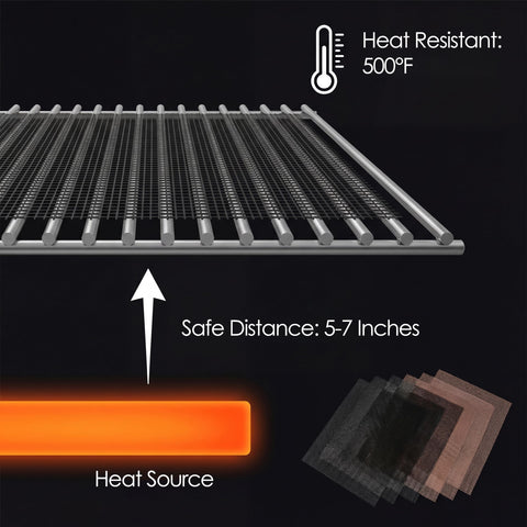 Kingrol grill mat dishwasher-safe design simplifies cleanup after a busy cookout.