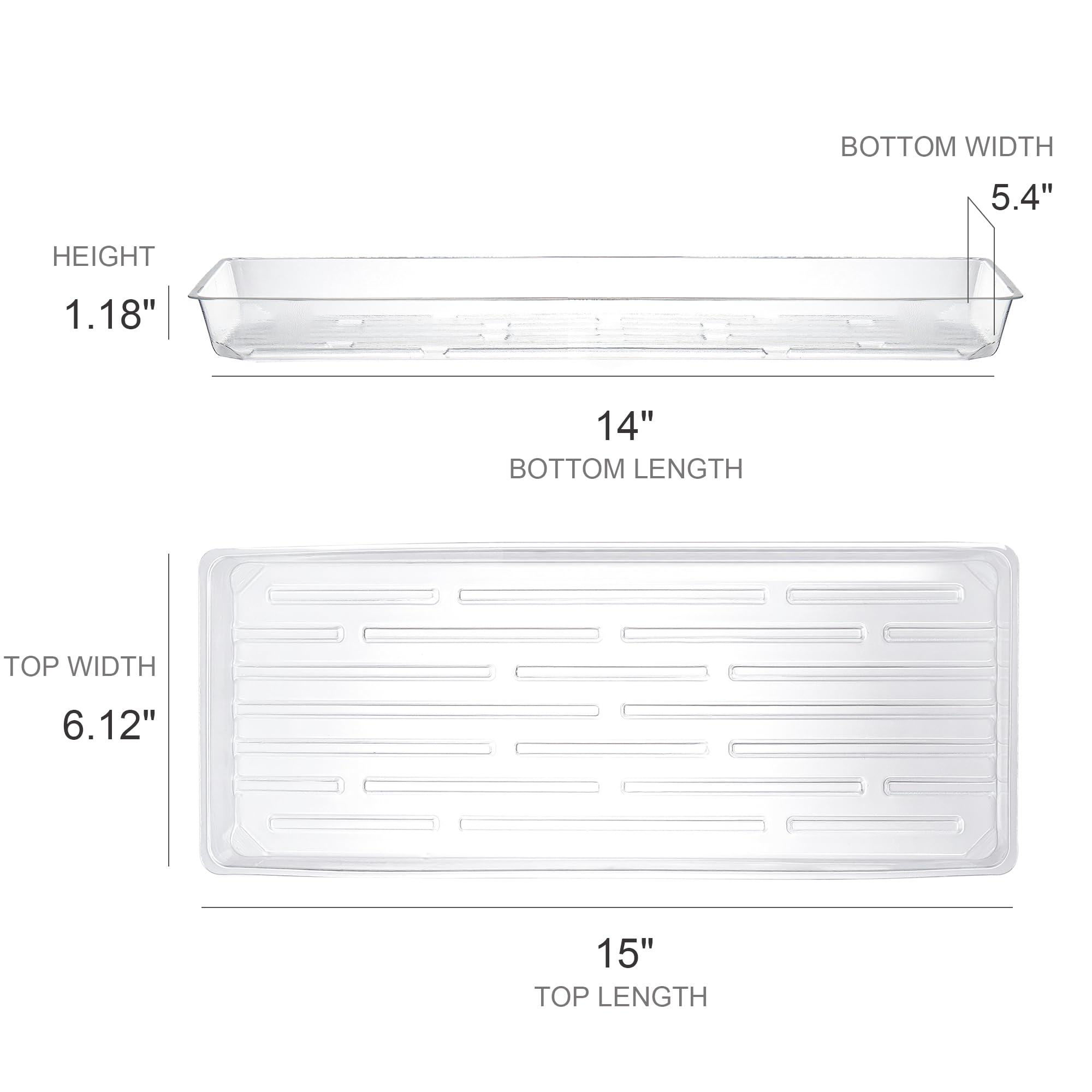Kingrol thick plastic plant saucers are durable and easy to clean.