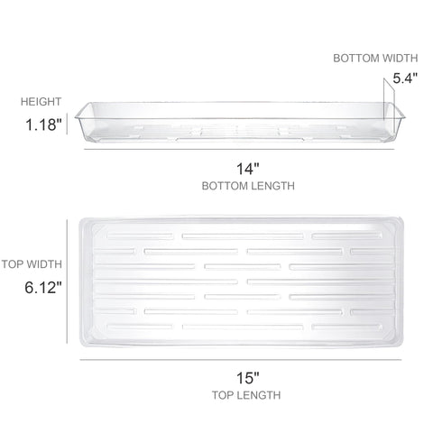 Kingrol thick plastic plant saucers are durable and easy to clean.