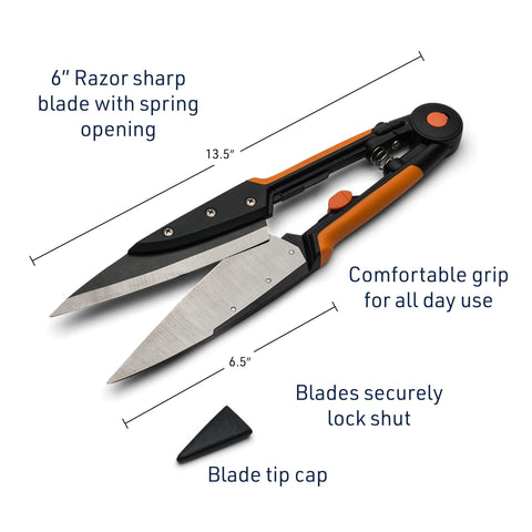 Kings County Tools pivot-point design enables smooth cutting through clumps.