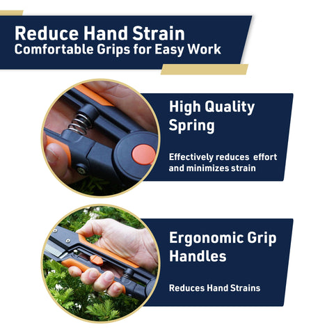 Kings County Tools clippers feature rubberized grips for comfortable extended use.