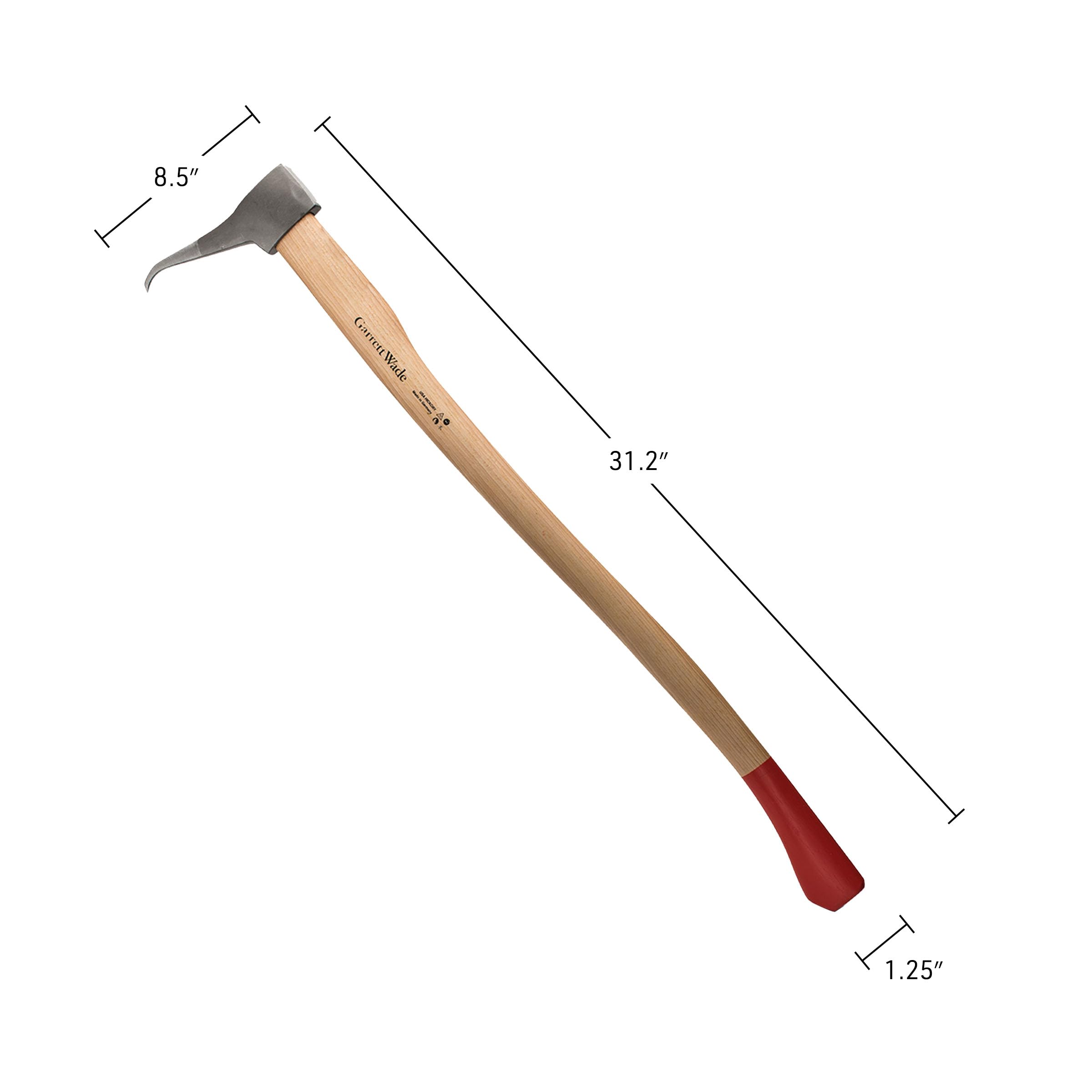 Kings County Tools Pickaroon 31.2 inch handle reduces bending during work.
