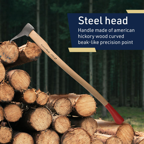 Kings County Tools Pickaroon duck-bill tip grips wood for precise positioning.