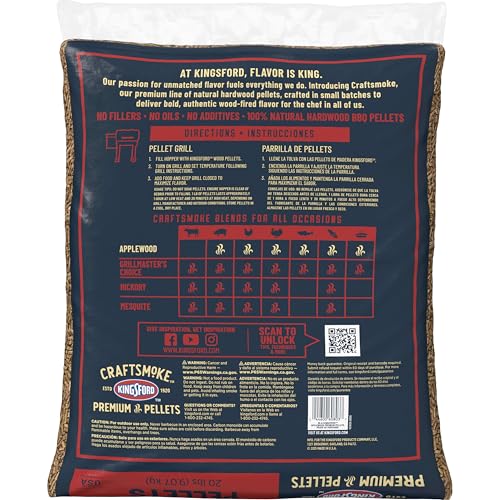 Kingsford brand logo with Craftsmoke pellets emphasizing premium craftsmanship