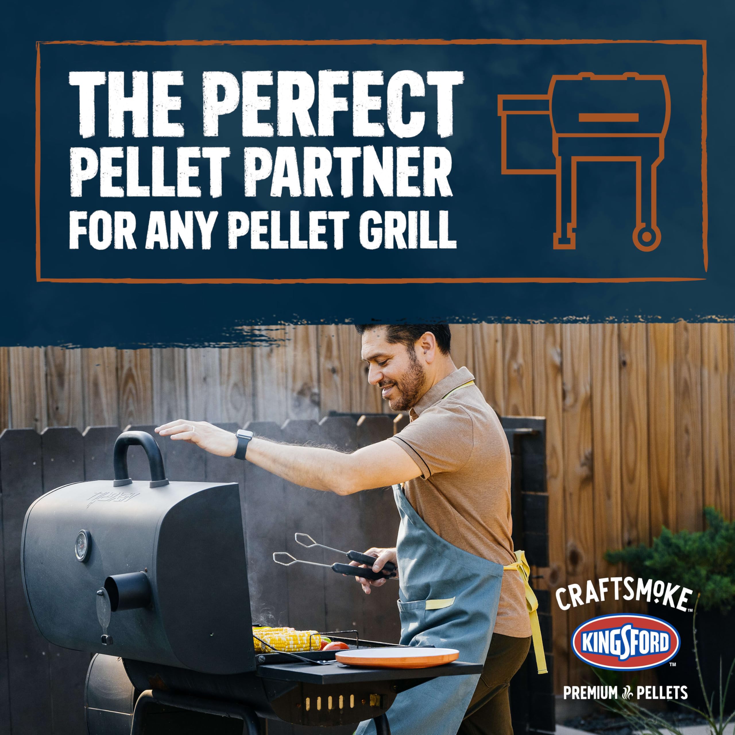 Kingsford Craftsmoke 100 percent natural hardwood pellets with no fillers or additives