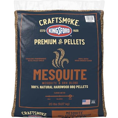 Kingsford Craftsmoke open bag displaying uniform pellets and reliable burn performance