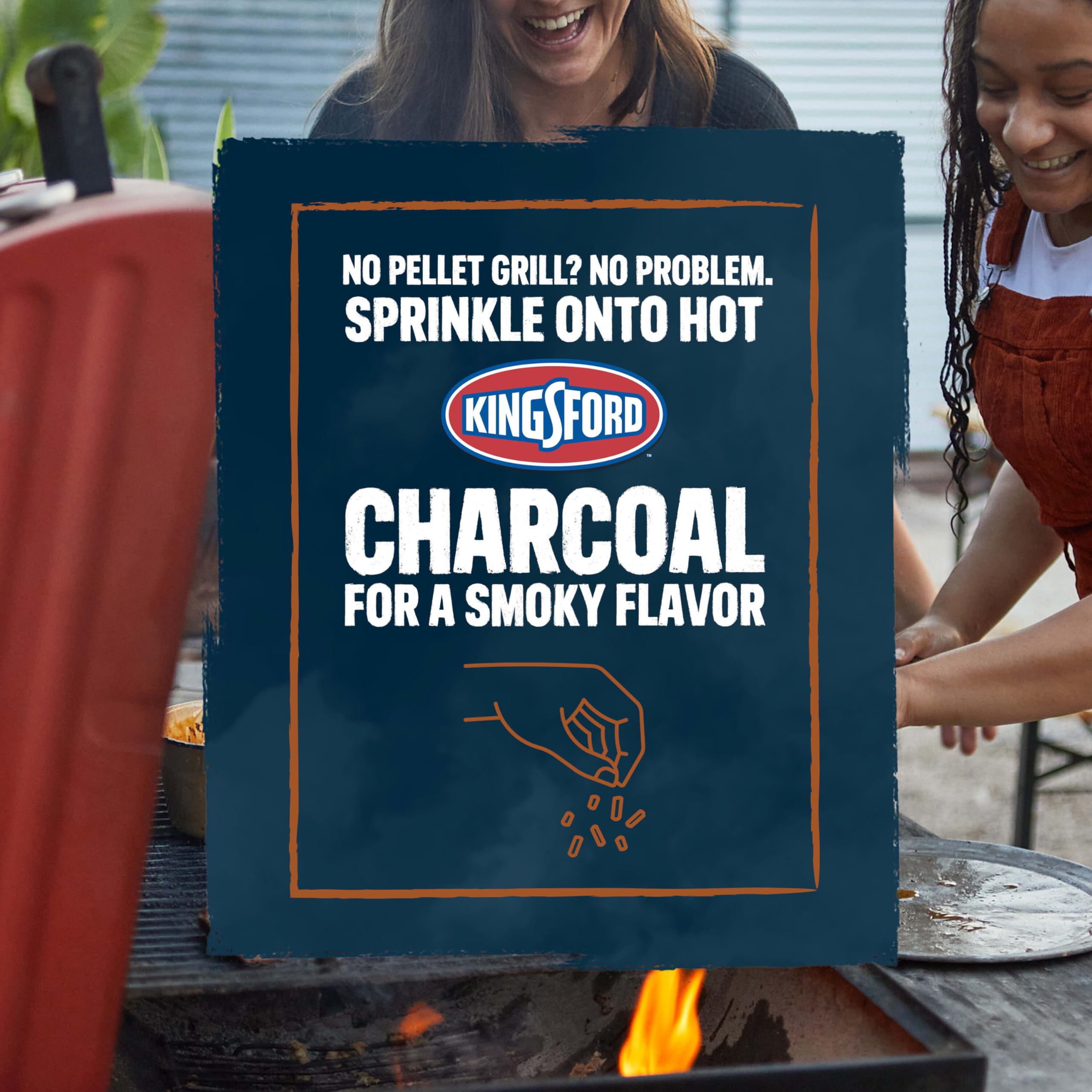 Kingsford Craftsmoke storage guidance showing cool dry storage to maintain burn quality