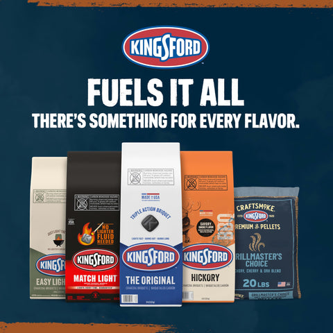 Kingsford Craftsmoke ideal for vegetables and chicken with balanced smoky notes