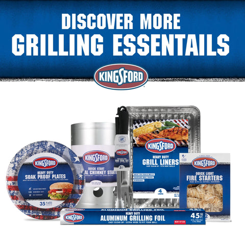 Kingsford dishwasher-safe tools enable quick cleanup after backyard cookouts.
