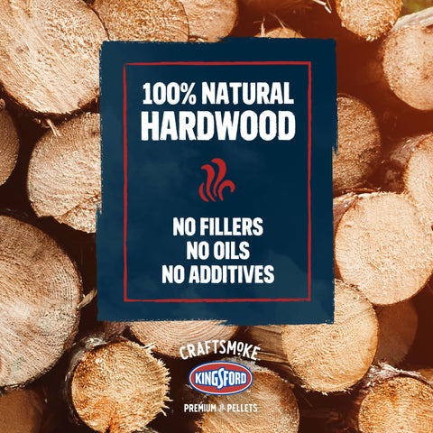 100% natural hardwood pellets closeup without fillers or additives