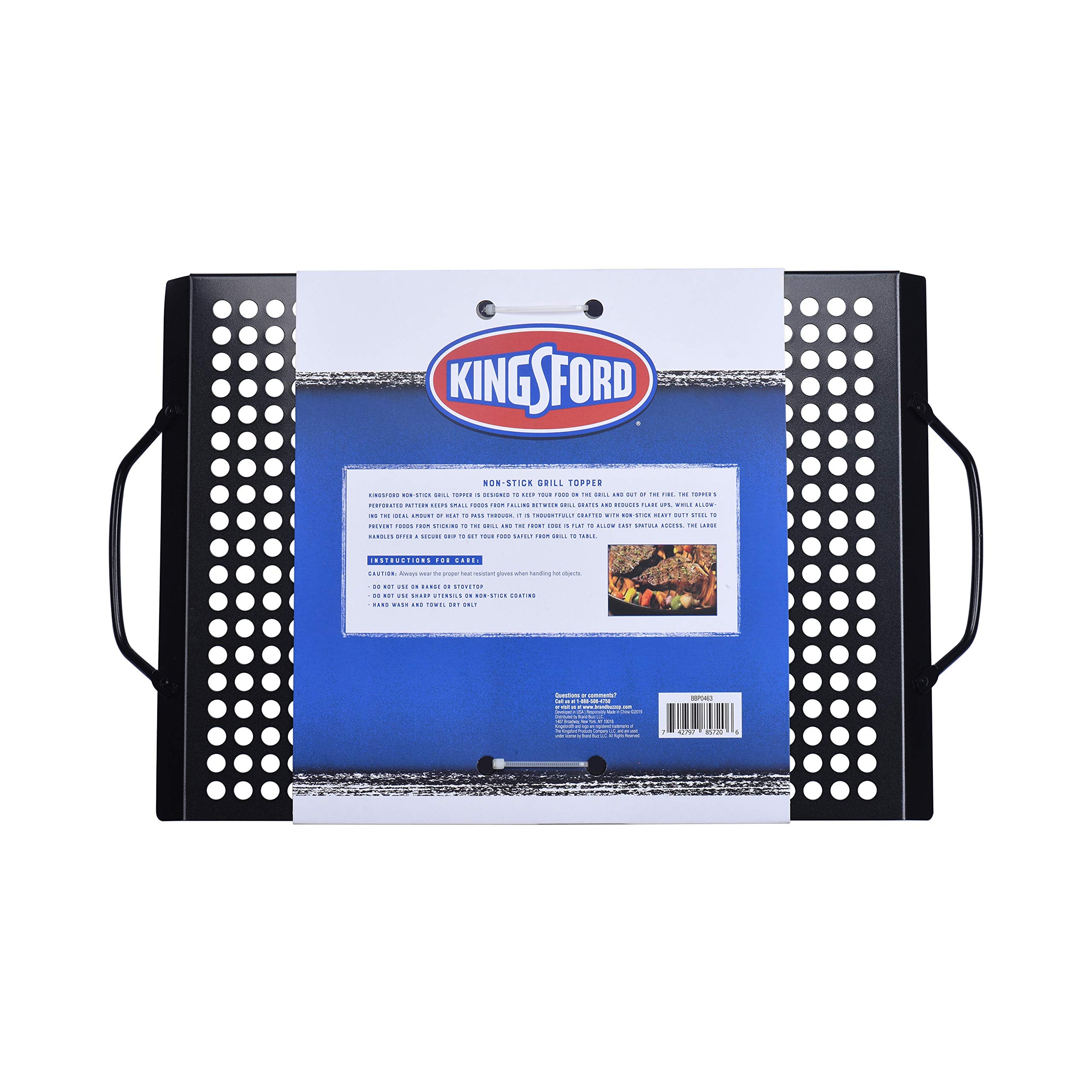 Kingsford heavy-duty carbon steel construction for durable outdoor grilling